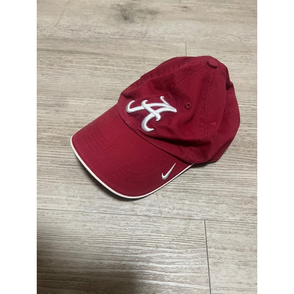 Alabama Crimson Tide Nike Team Hat Mens Red Adjustable Strapback Cap Vintage y2K
